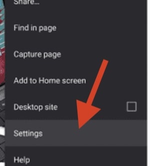 Vivaldi Android tap settings